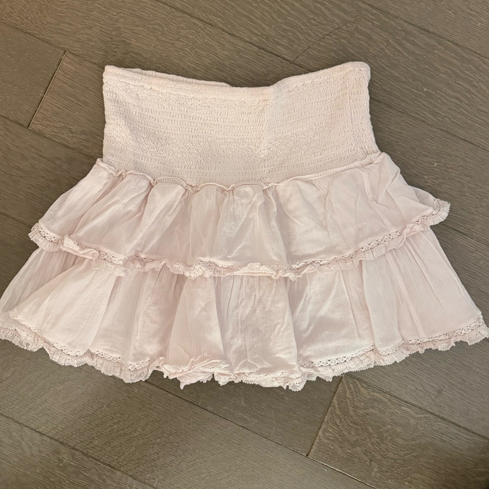 Elegant Pink Tiered Skirt Sundays Best